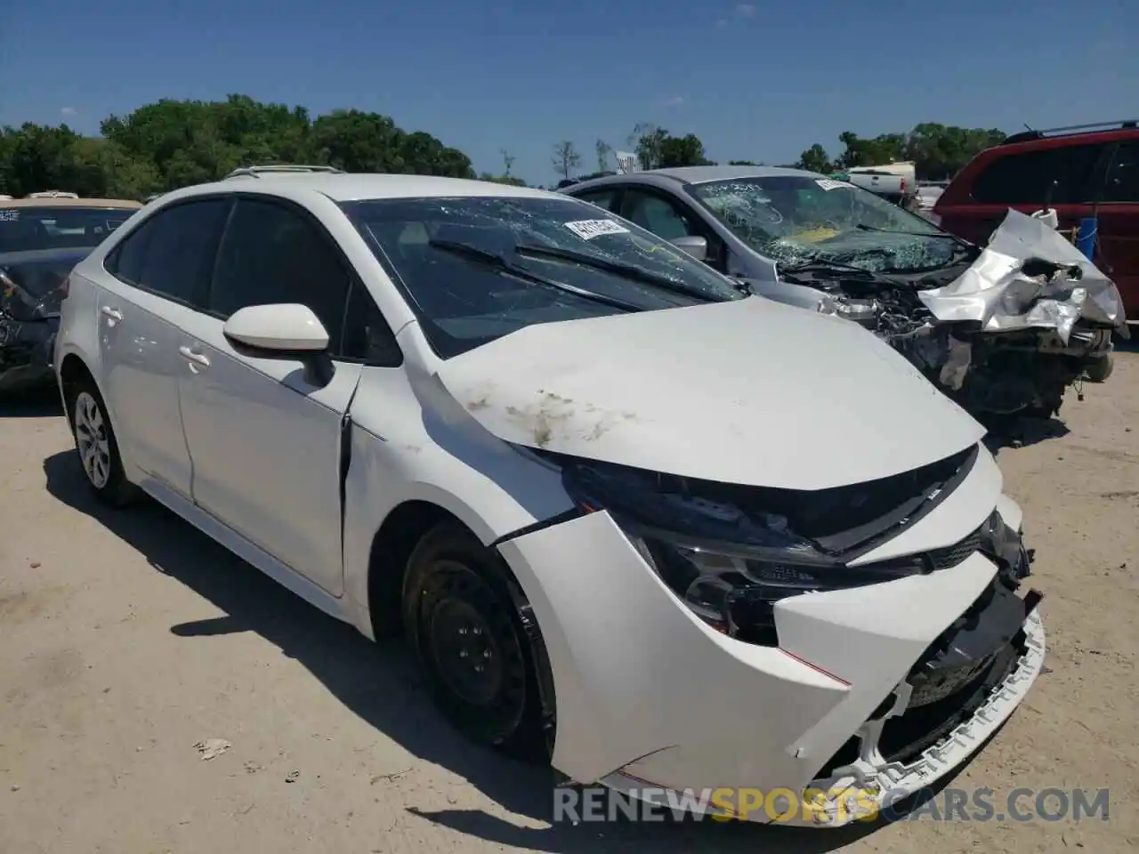 1 Photograph of a damaged car JTDEPMAE7MJ176594 TOYOTA COROLLA 2021