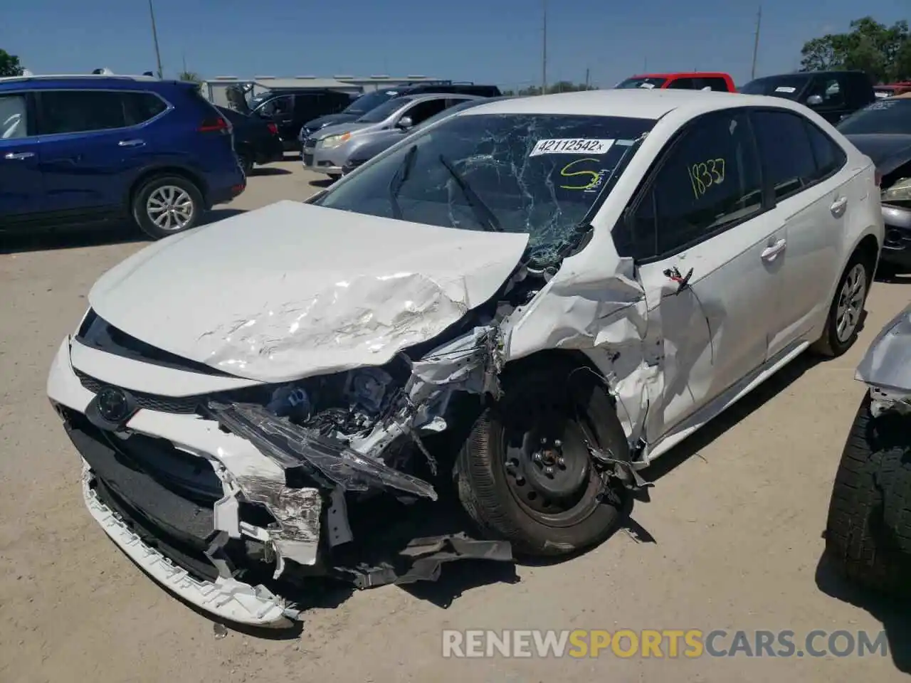 2 Photograph of a damaged car JTDEPMAE7MJ176594 TOYOTA COROLLA 2021