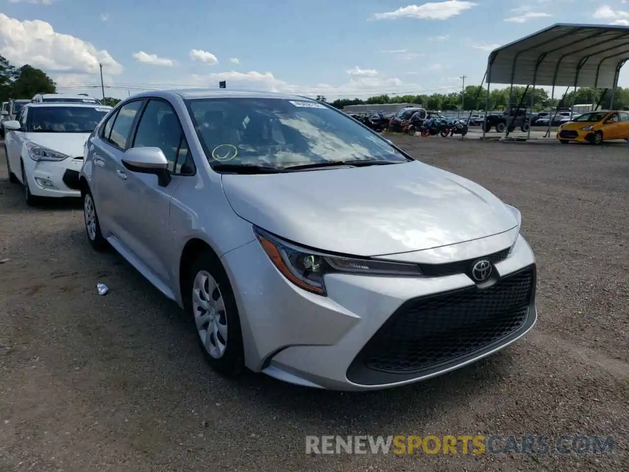 1 Photograph of a damaged car JTDEPMAE7MJ177647 TOYOTA COROLLA 2021