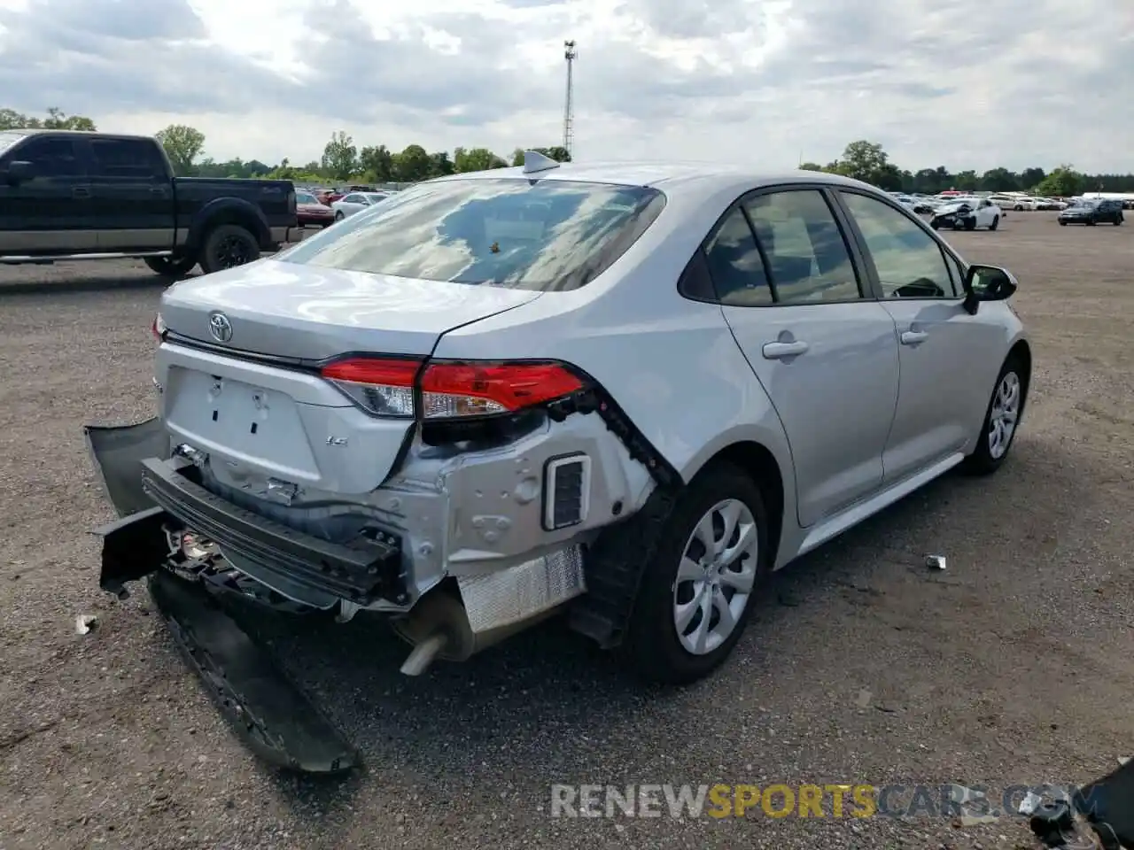 4 Photograph of a damaged car JTDEPMAE7MJ177647 TOYOTA COROLLA 2021