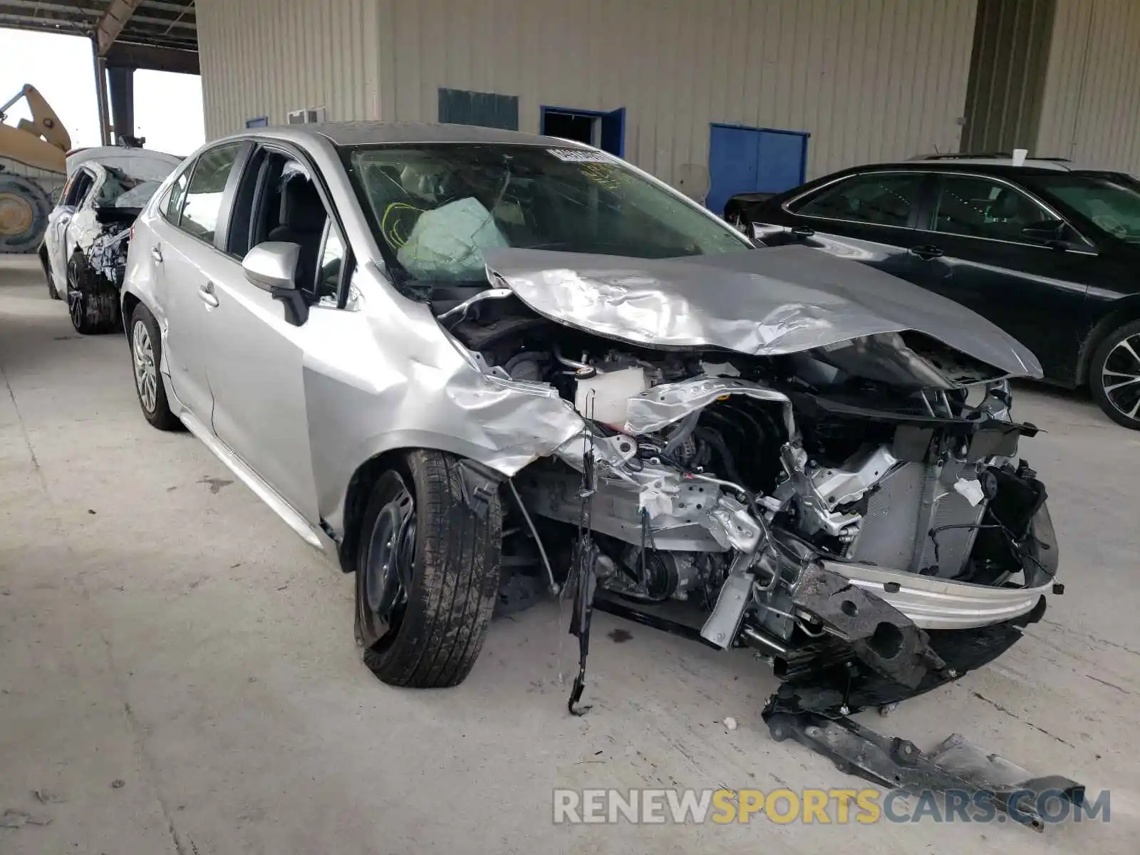 1 Photograph of a damaged car JTDEPMAE7MJ178099 TOYOTA COROLLA 2021