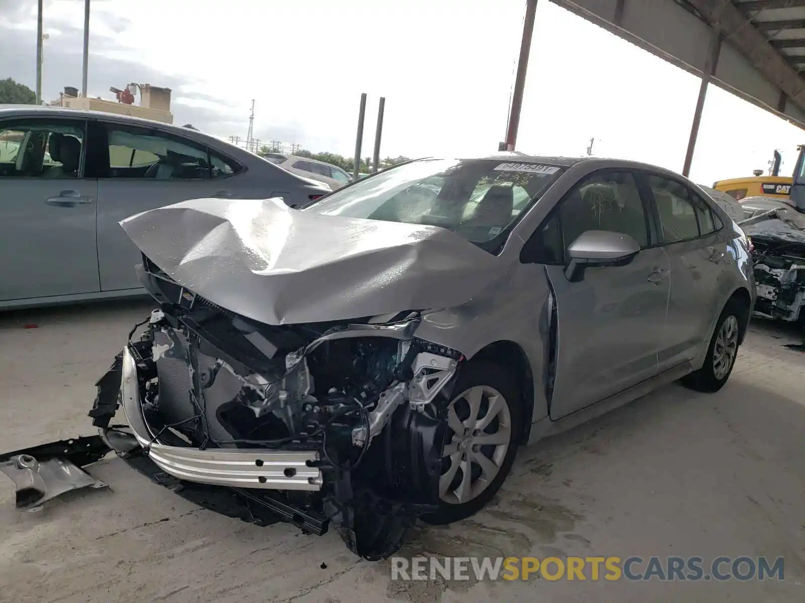 2 Photograph of a damaged car JTDEPMAE7MJ178099 TOYOTA COROLLA 2021