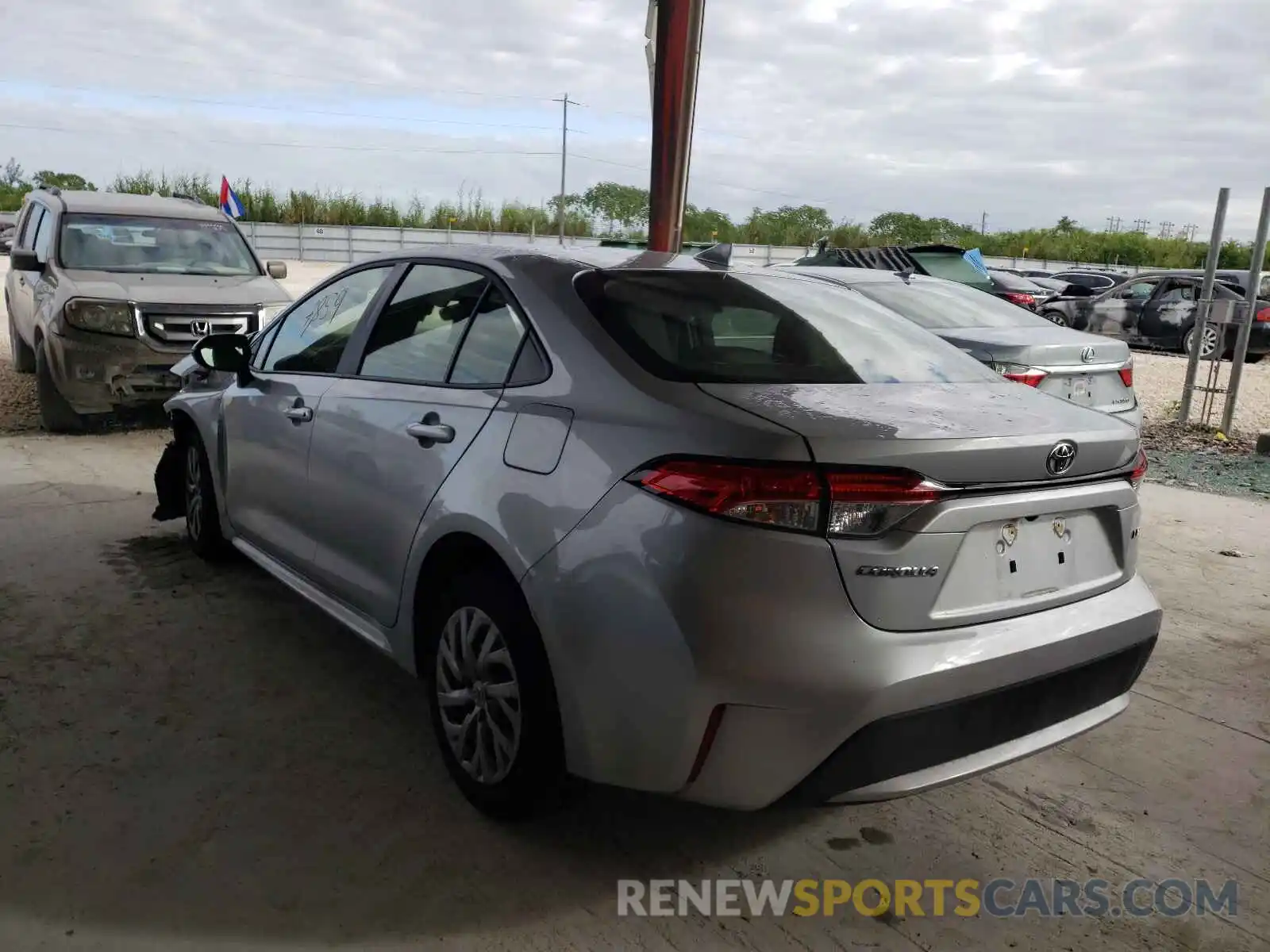 3 Photograph of a damaged car JTDEPMAE7MJ178099 TOYOTA COROLLA 2021