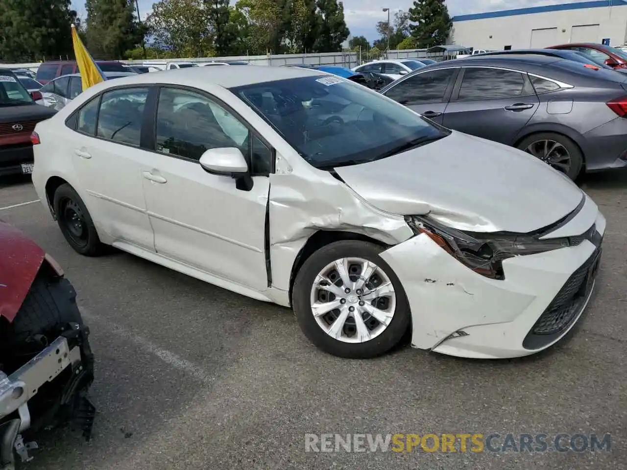 4 Photograph of a damaged car JTDEPMAE7MJ178751 TOYOTA COROLLA 2021