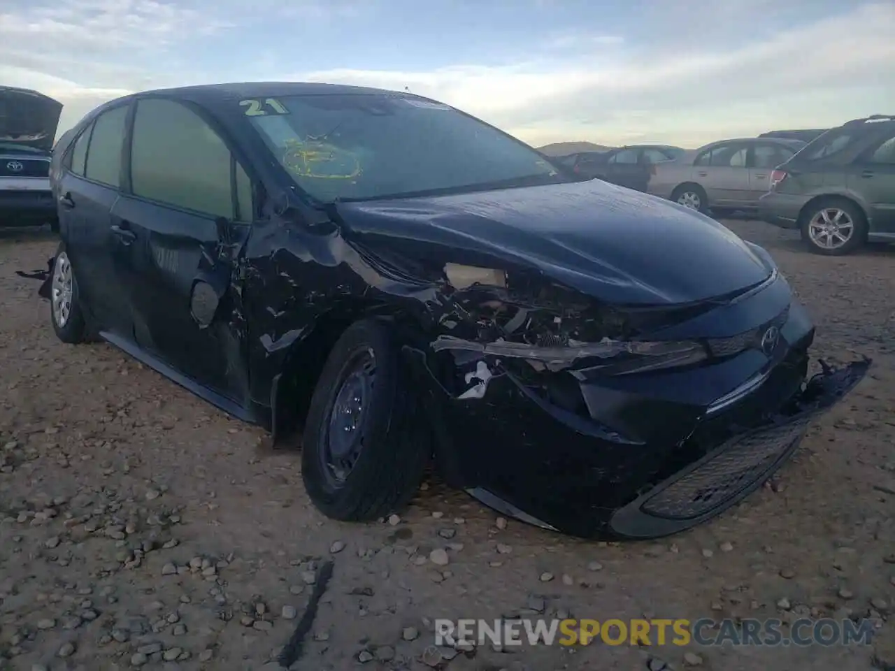 1 Photograph of a damaged car JTDEPMAE7MJ179706 TOYOTA COROLLA 2021