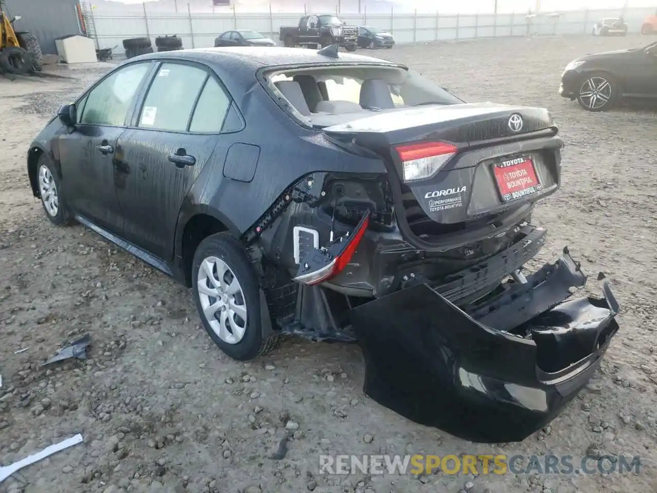 3 Photograph of a damaged car JTDEPMAE7MJ179706 TOYOTA COROLLA 2021