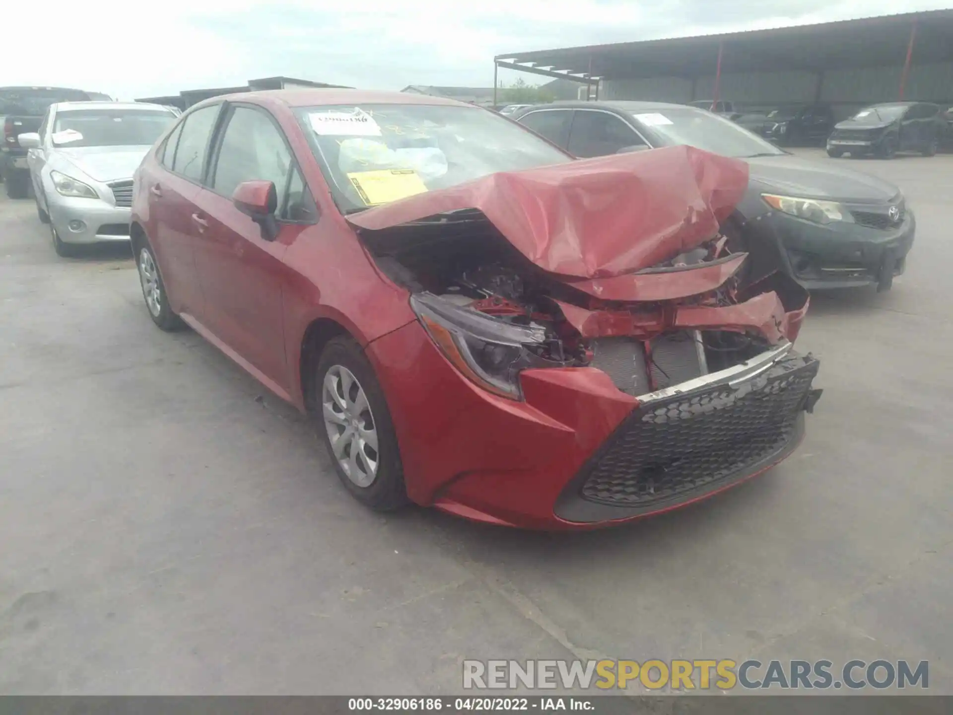 1 Photograph of a damaged car JTDEPMAE7MJ181777 TOYOTA COROLLA 2021