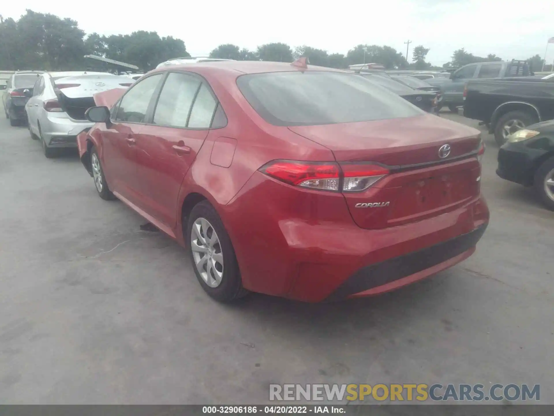 3 Photograph of a damaged car JTDEPMAE7MJ181777 TOYOTA COROLLA 2021