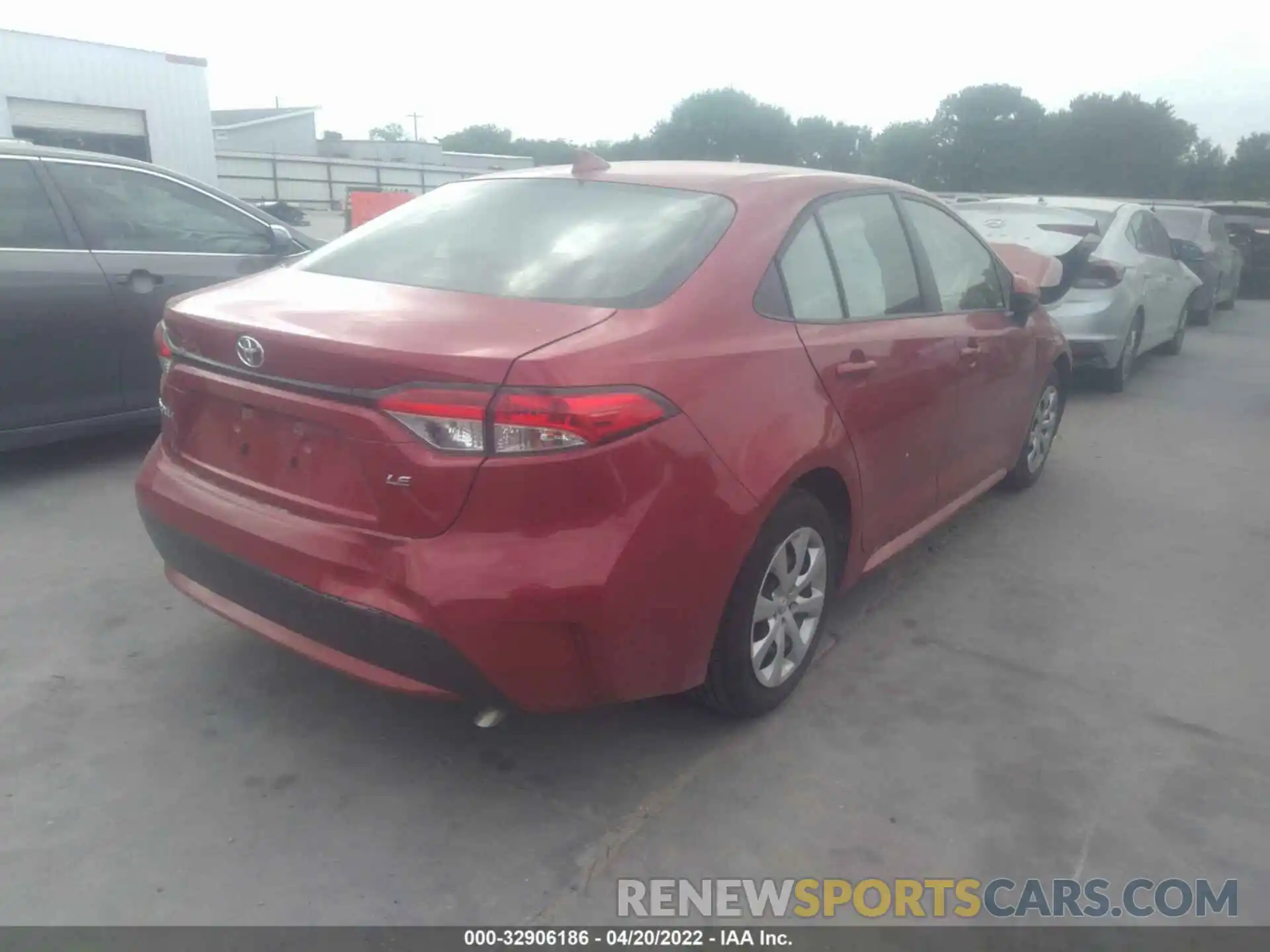 4 Photograph of a damaged car JTDEPMAE7MJ181777 TOYOTA COROLLA 2021