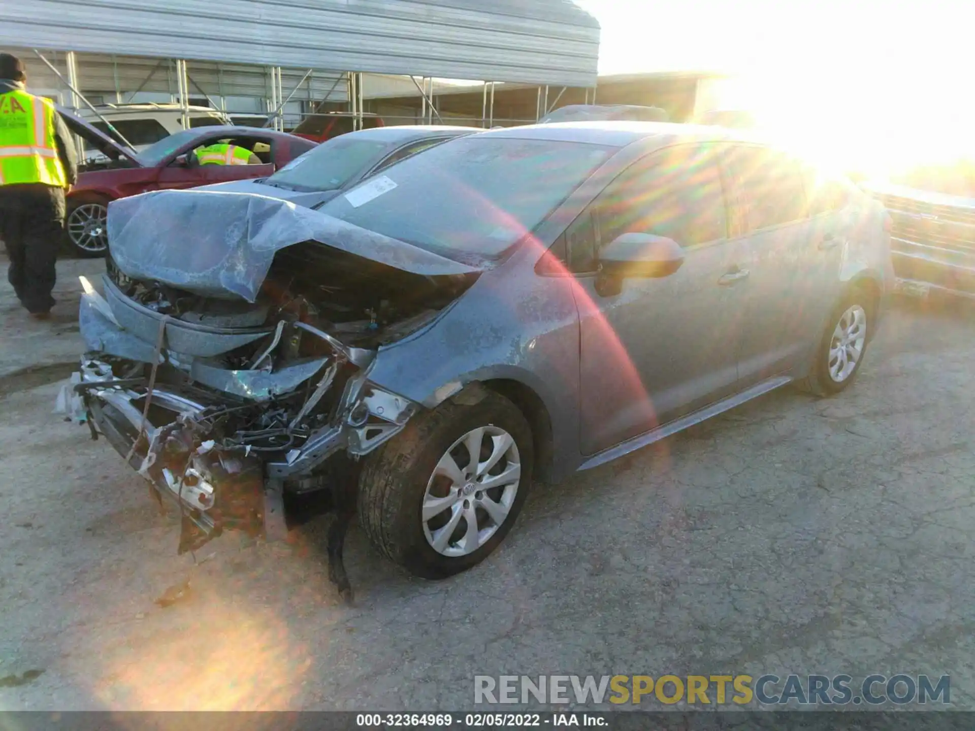 2 Photograph of a damaged car JTDEPMAE7MJ181794 TOYOTA COROLLA 2021