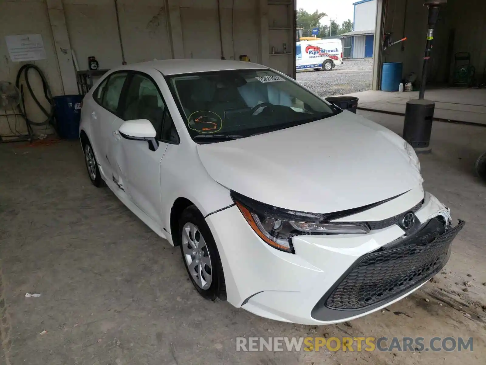 1 Photograph of a damaged car JTDEPMAE7MJ182413 TOYOTA COROLLA 2021