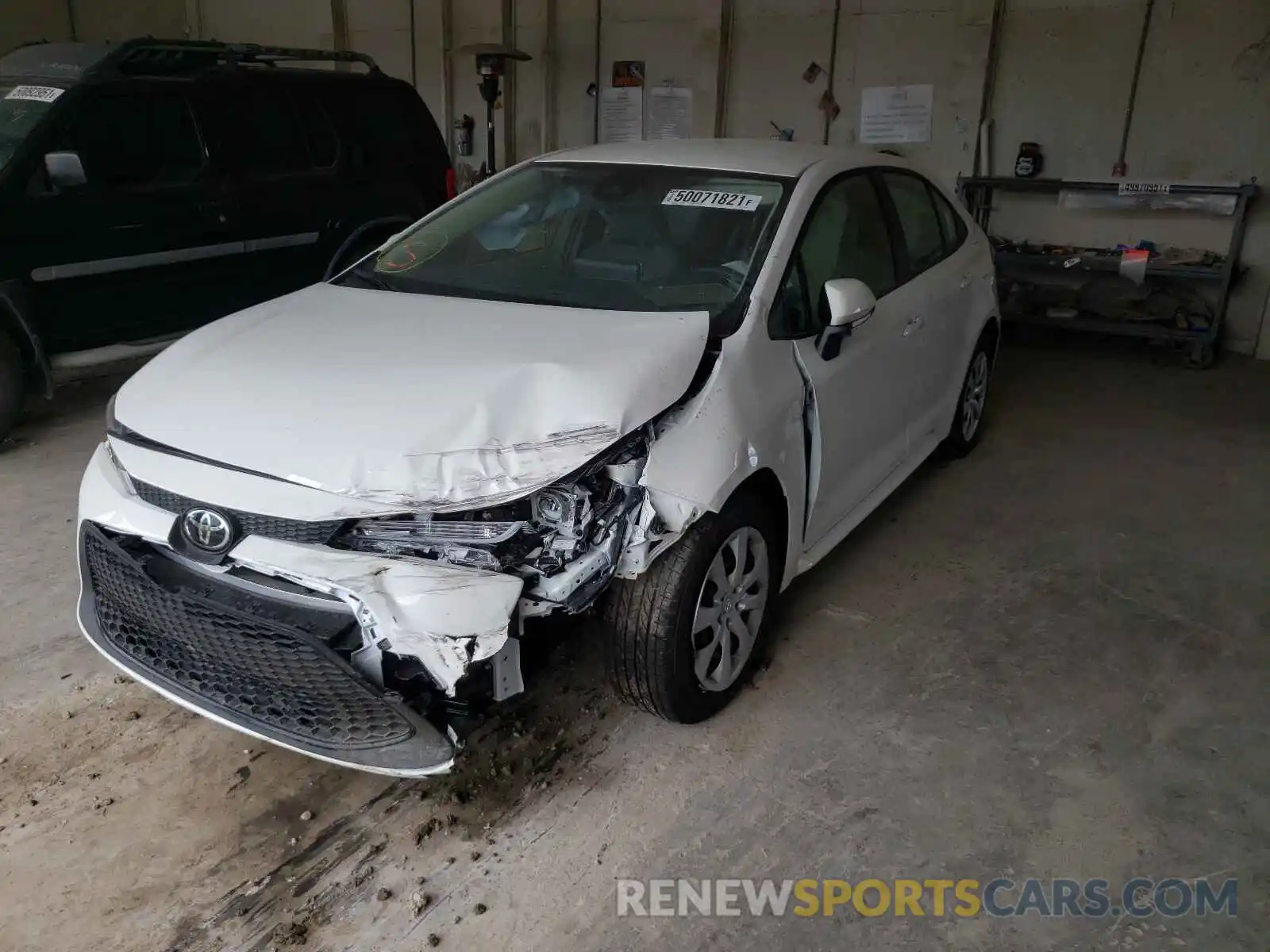 2 Photograph of a damaged car JTDEPMAE7MJ182413 TOYOTA COROLLA 2021