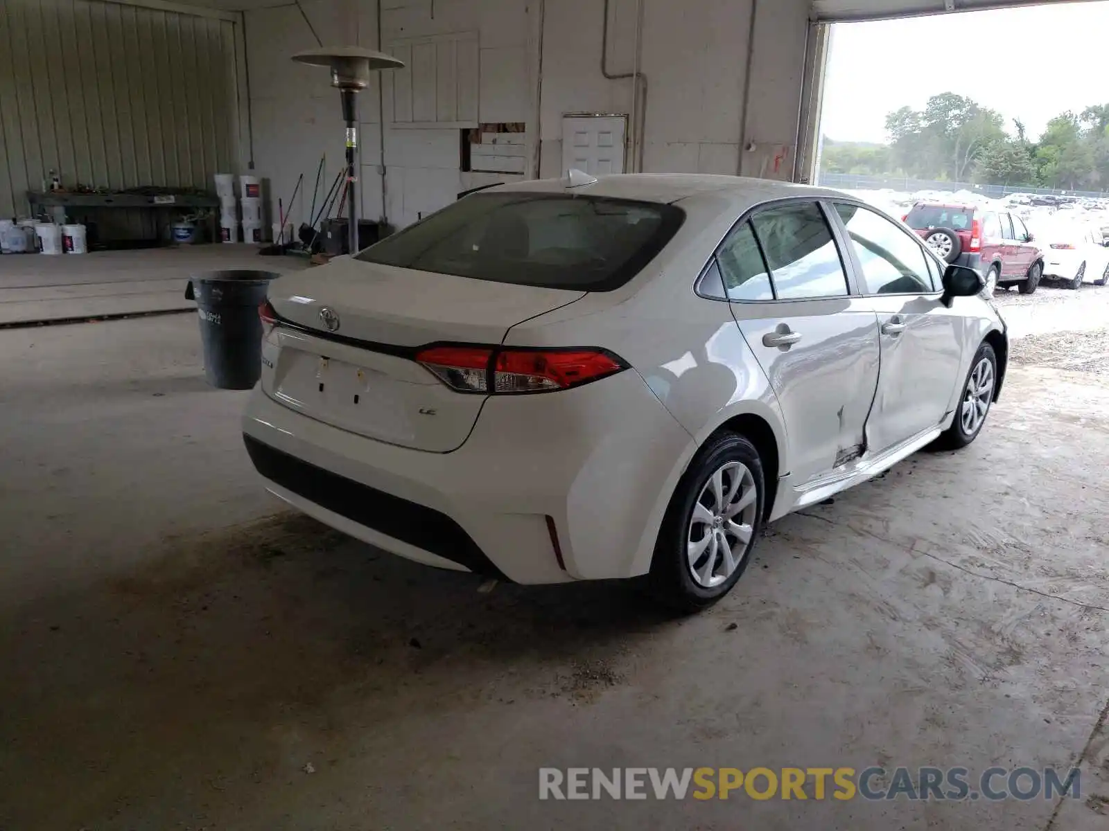 4 Photograph of a damaged car JTDEPMAE7MJ182413 TOYOTA COROLLA 2021