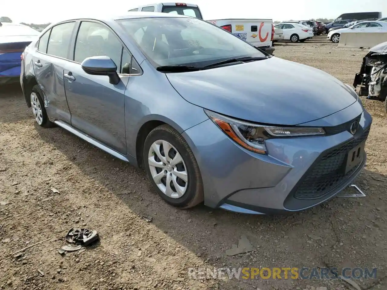 1 Photograph of a damaged car JTDEPMAE7MJ182525 TOYOTA COROLLA 2021