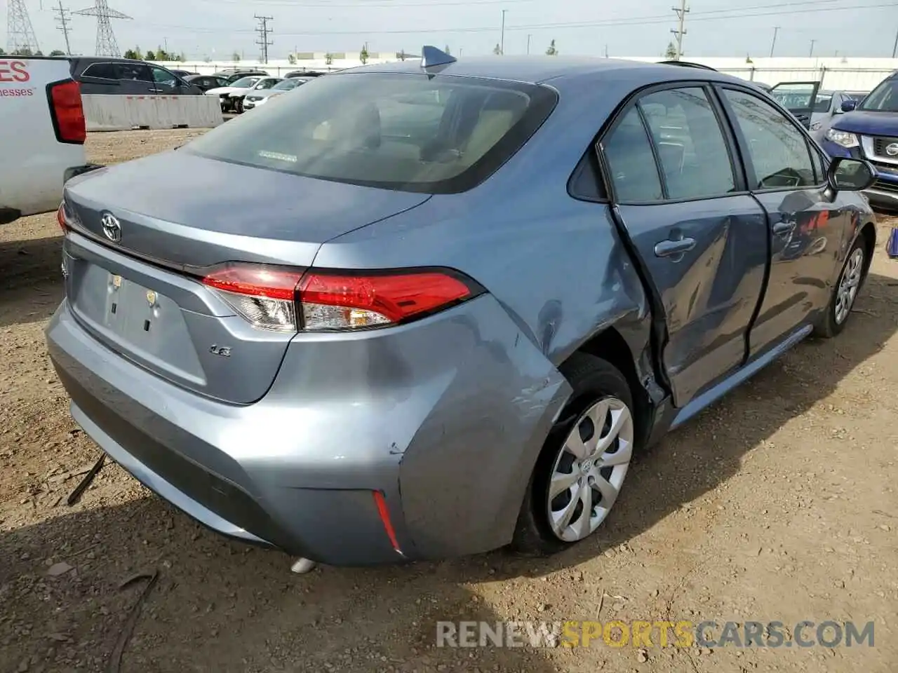 4 Photograph of a damaged car JTDEPMAE7MJ182525 TOYOTA COROLLA 2021