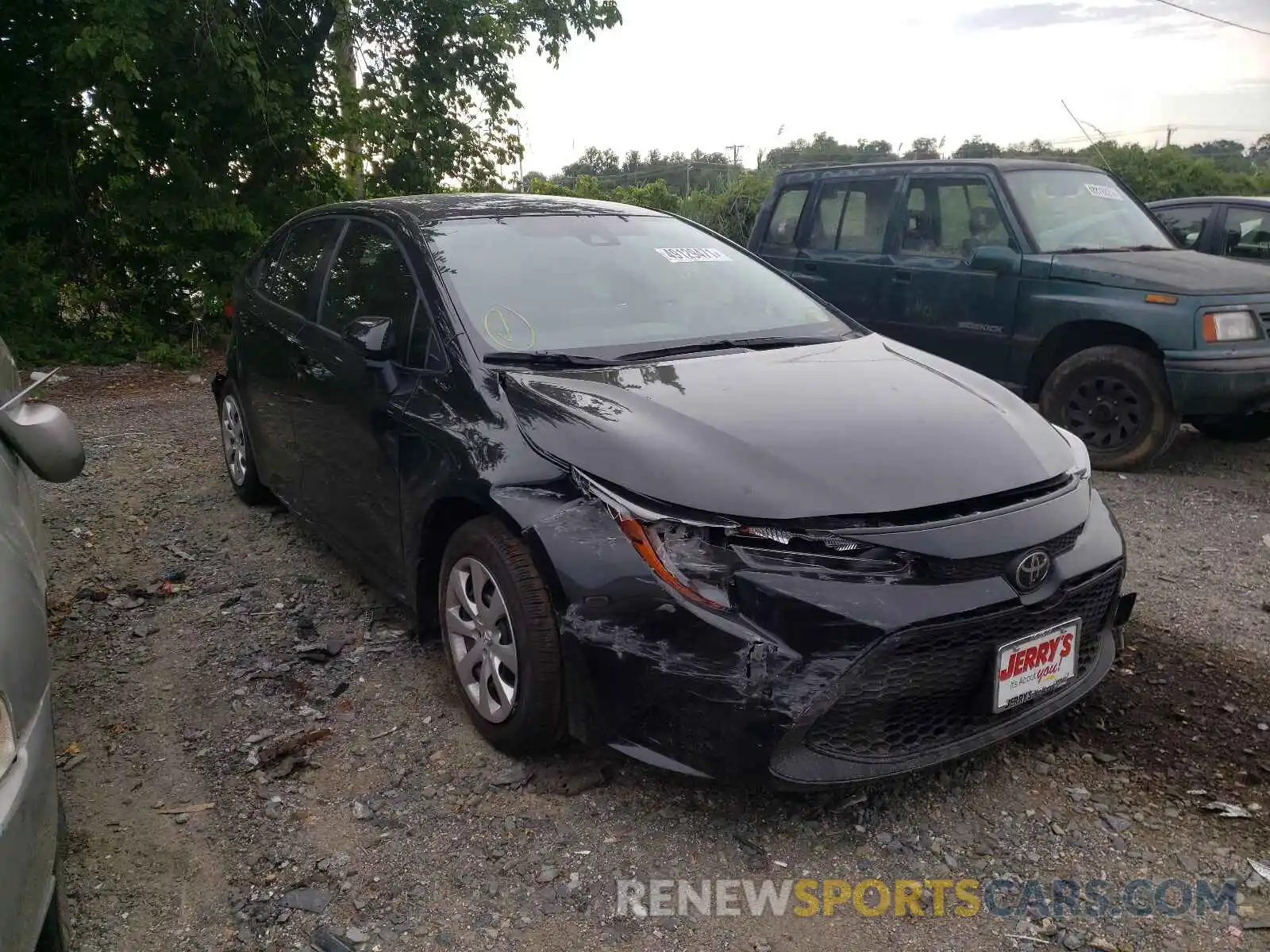 1 Photograph of a damaged car JTDEPMAE7MJ183013 TOYOTA COROLLA 2021