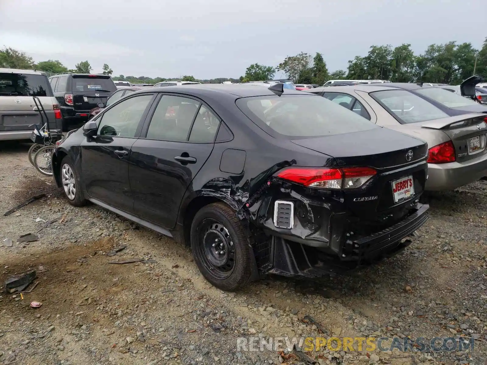 3 Photograph of a damaged car JTDEPMAE7MJ183013 TOYOTA COROLLA 2021