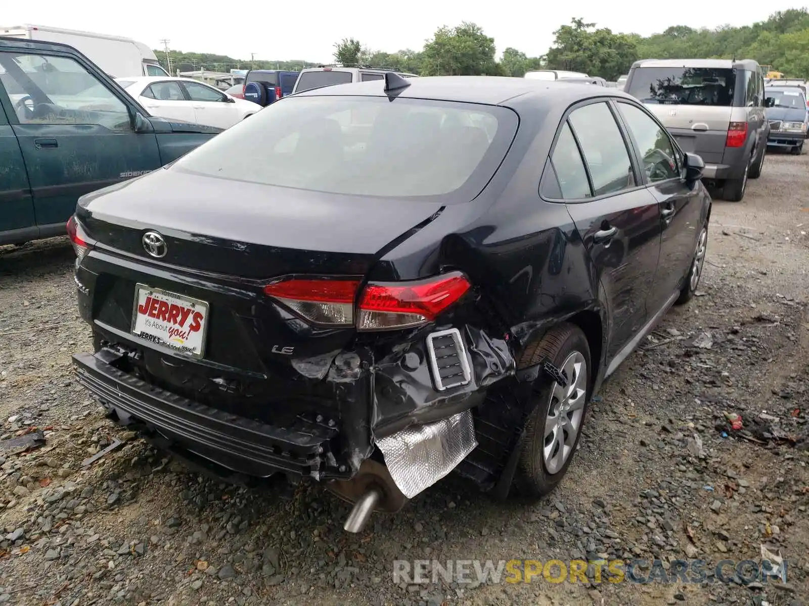 4 Photograph of a damaged car JTDEPMAE7MJ183013 TOYOTA COROLLA 2021