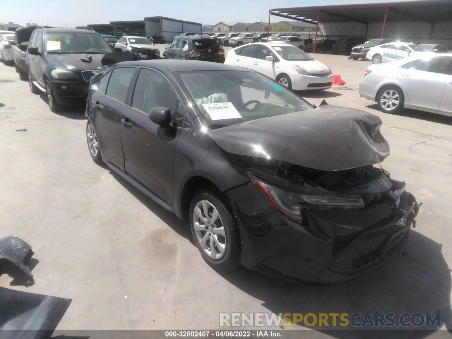 1 Photograph of a damaged car JTDEPMAE7MJ183058 TOYOTA COROLLA 2021