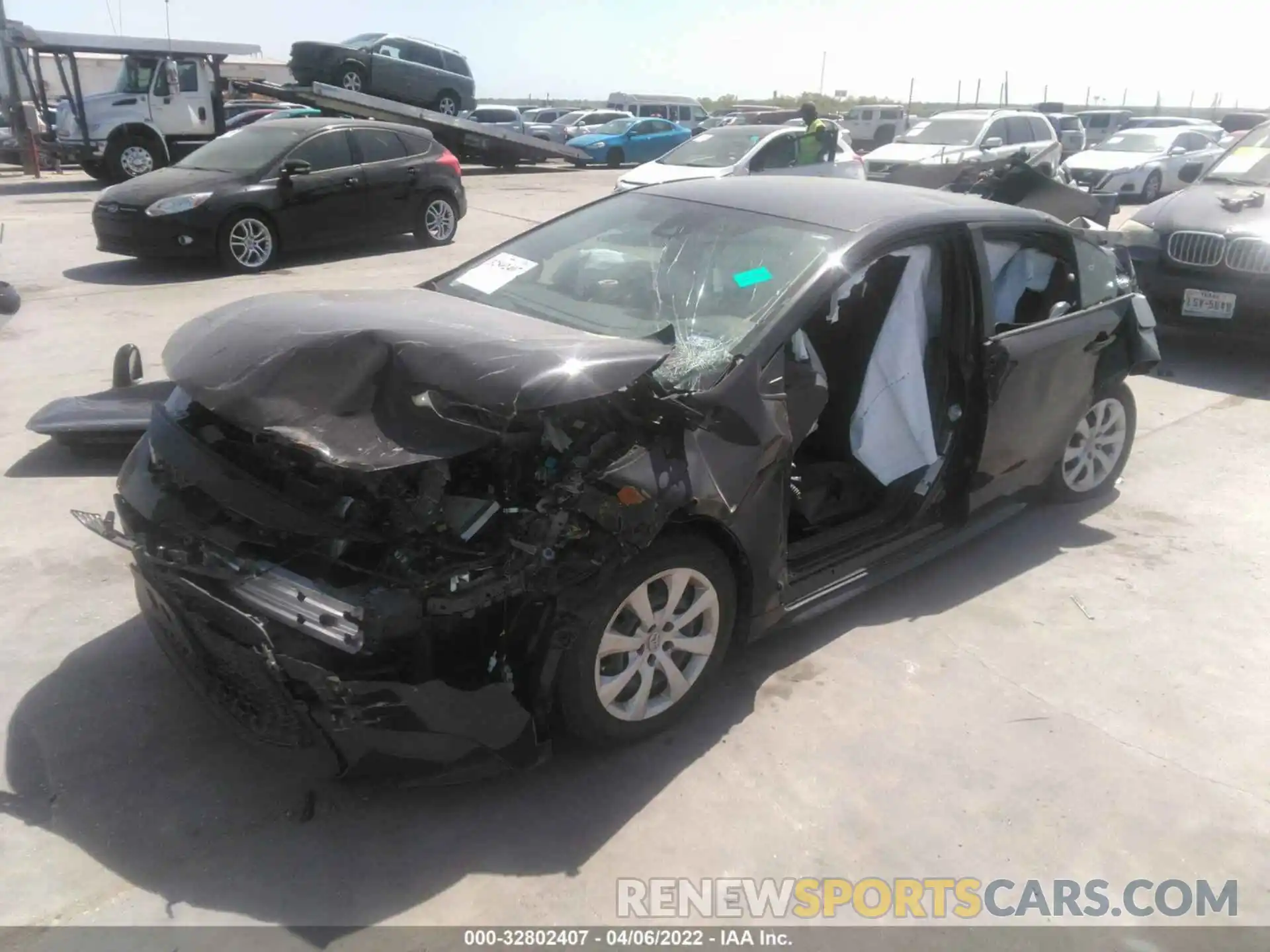 2 Photograph of a damaged car JTDEPMAE7MJ183058 TOYOTA COROLLA 2021