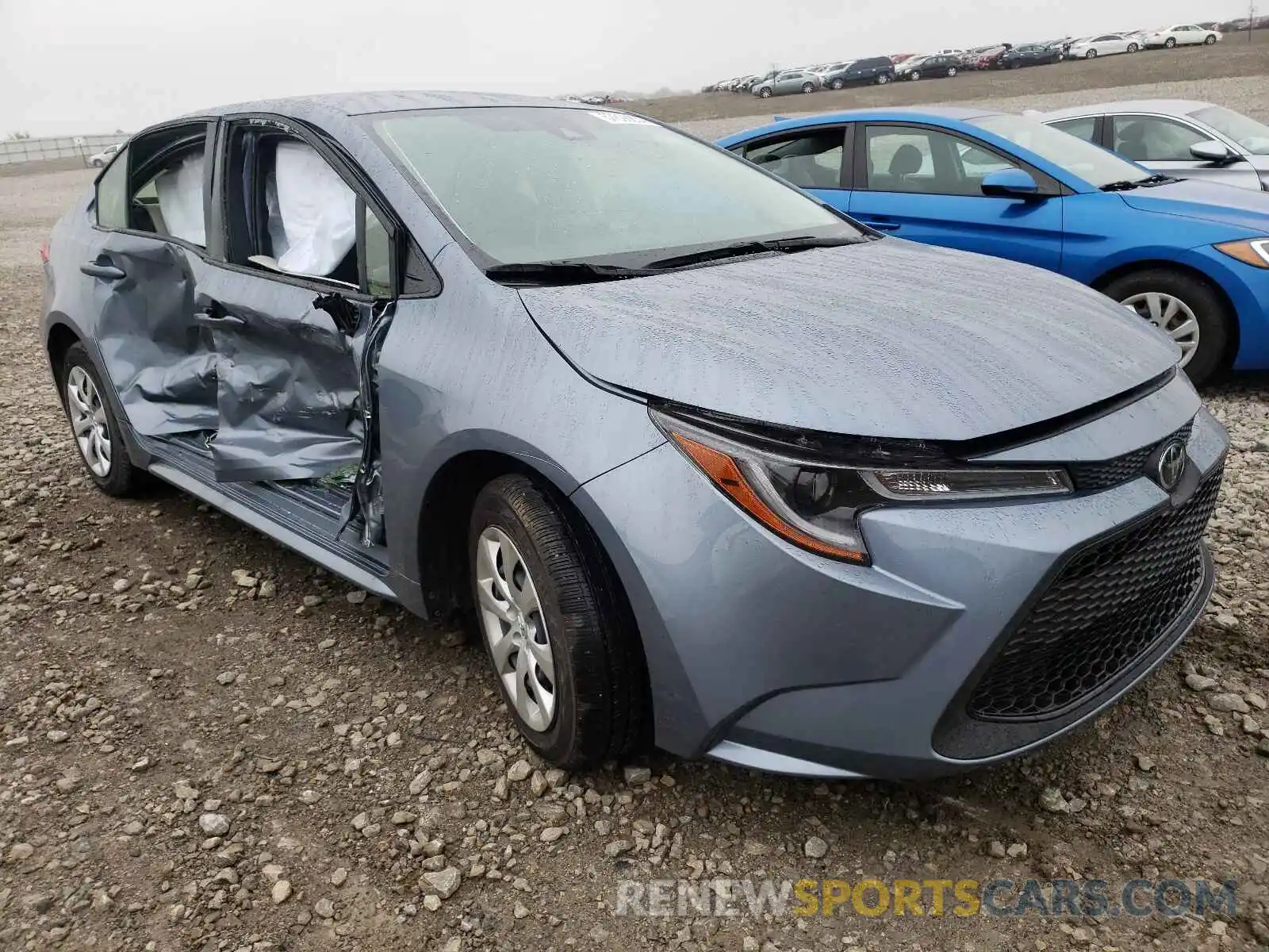 1 Photograph of a damaged car JTDEPMAE7MJ183142 TOYOTA COROLLA 2021