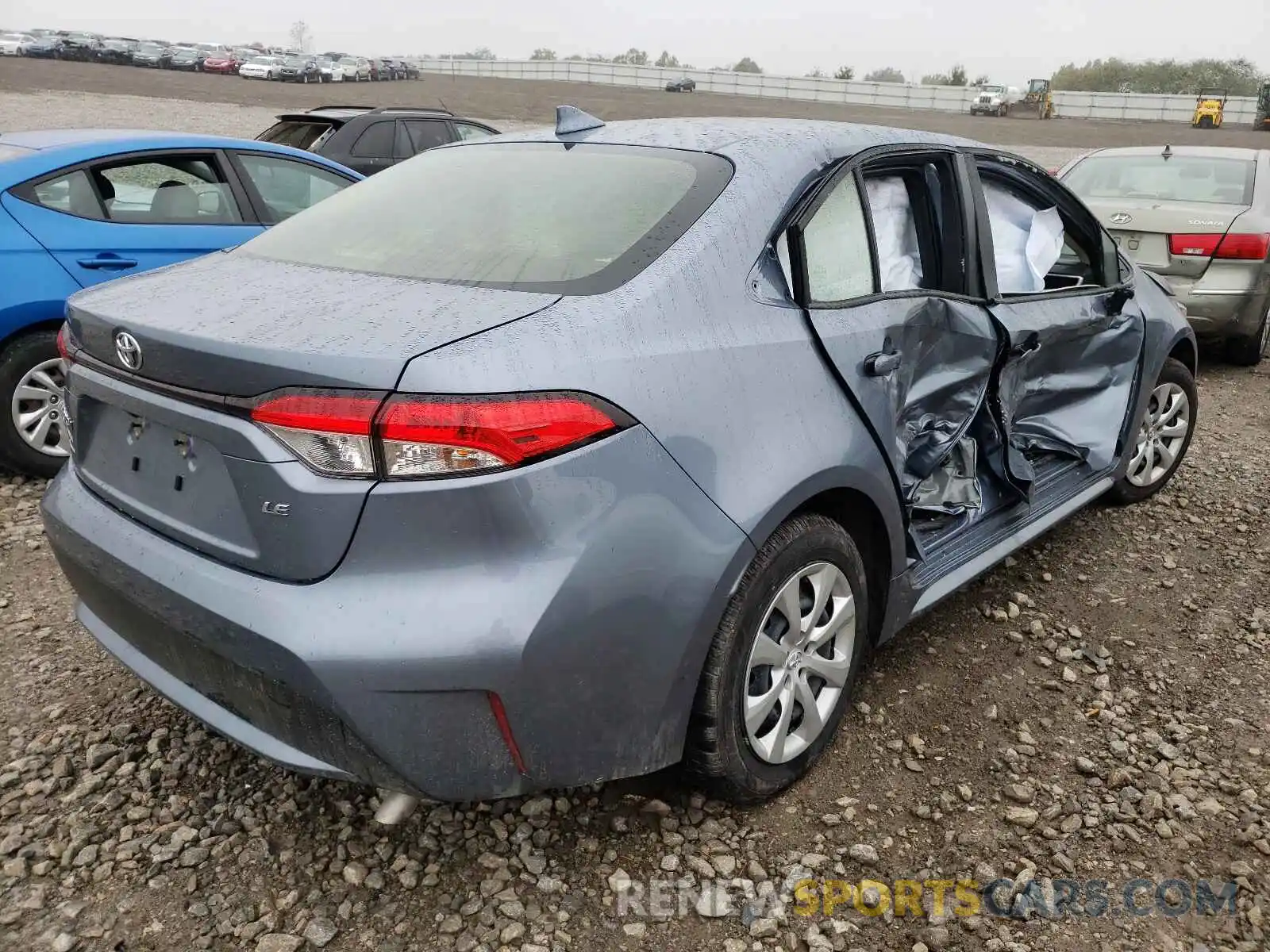 4 Photograph of a damaged car JTDEPMAE7MJ183142 TOYOTA COROLLA 2021