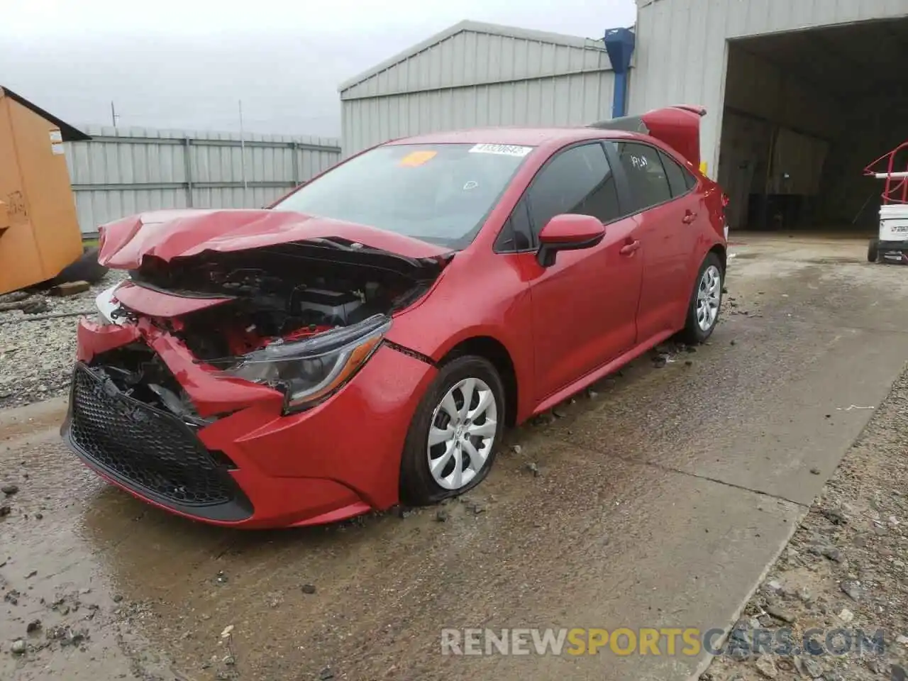 2 Photograph of a damaged car JTDEPMAE7MJ183528 TOYOTA COROLLA 2021