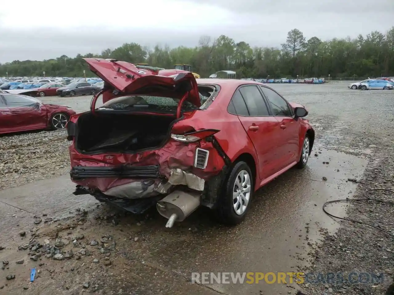 4 Photograph of a damaged car JTDEPMAE7MJ183528 TOYOTA COROLLA 2021