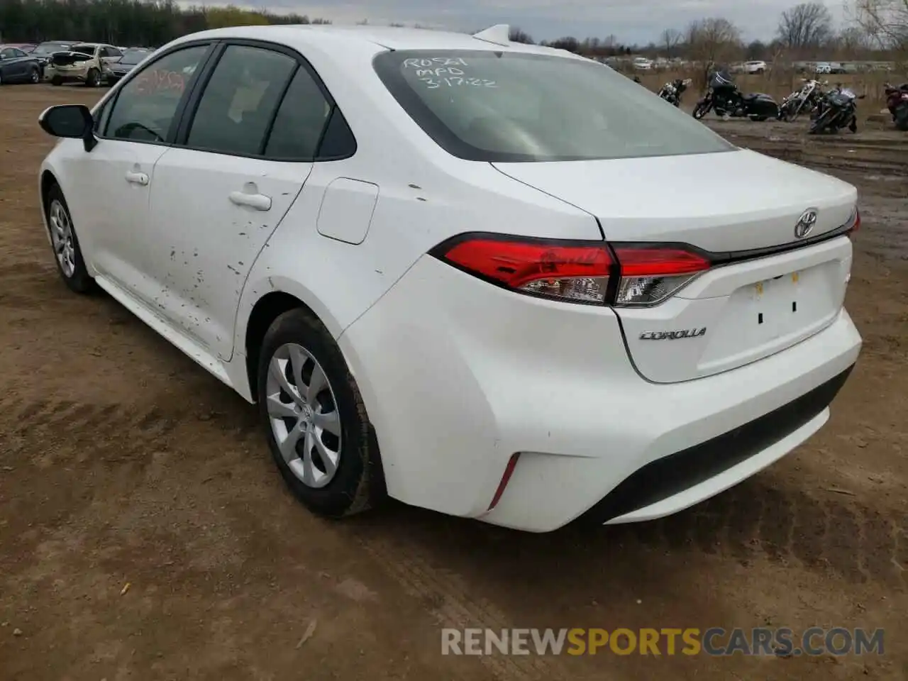 3 Photograph of a damaged car JTDEPMAE7MJ184467 TOYOTA COROLLA 2021