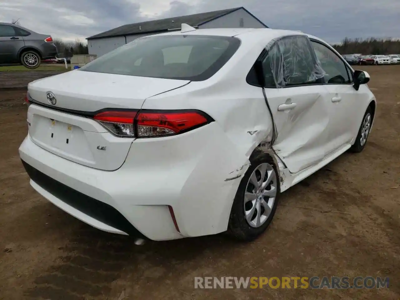 4 Photograph of a damaged car JTDEPMAE7MJ184467 TOYOTA COROLLA 2021