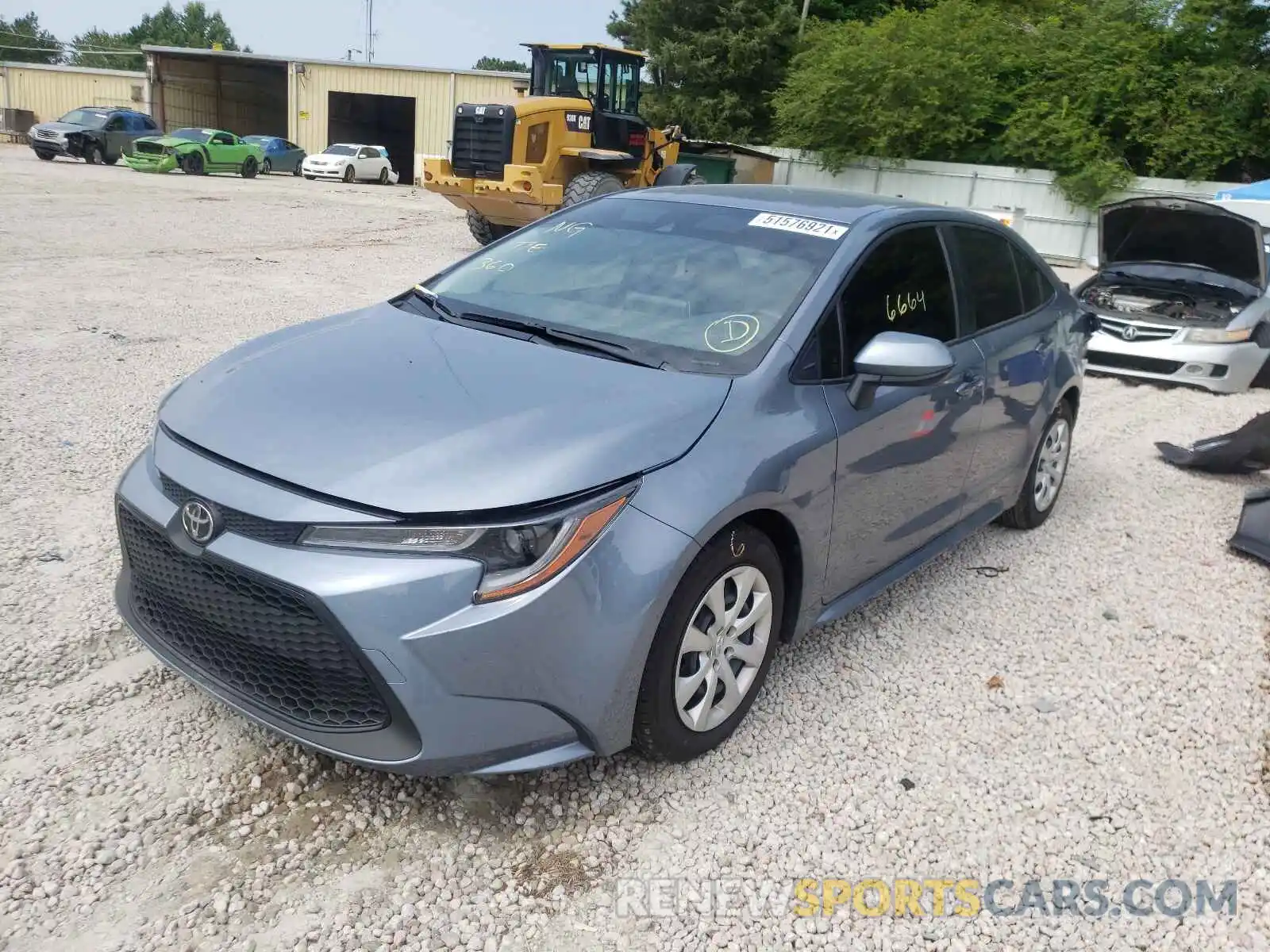 2 Photograph of a damaged car JTDEPMAE7MJ184758 TOYOTA COROLLA 2021