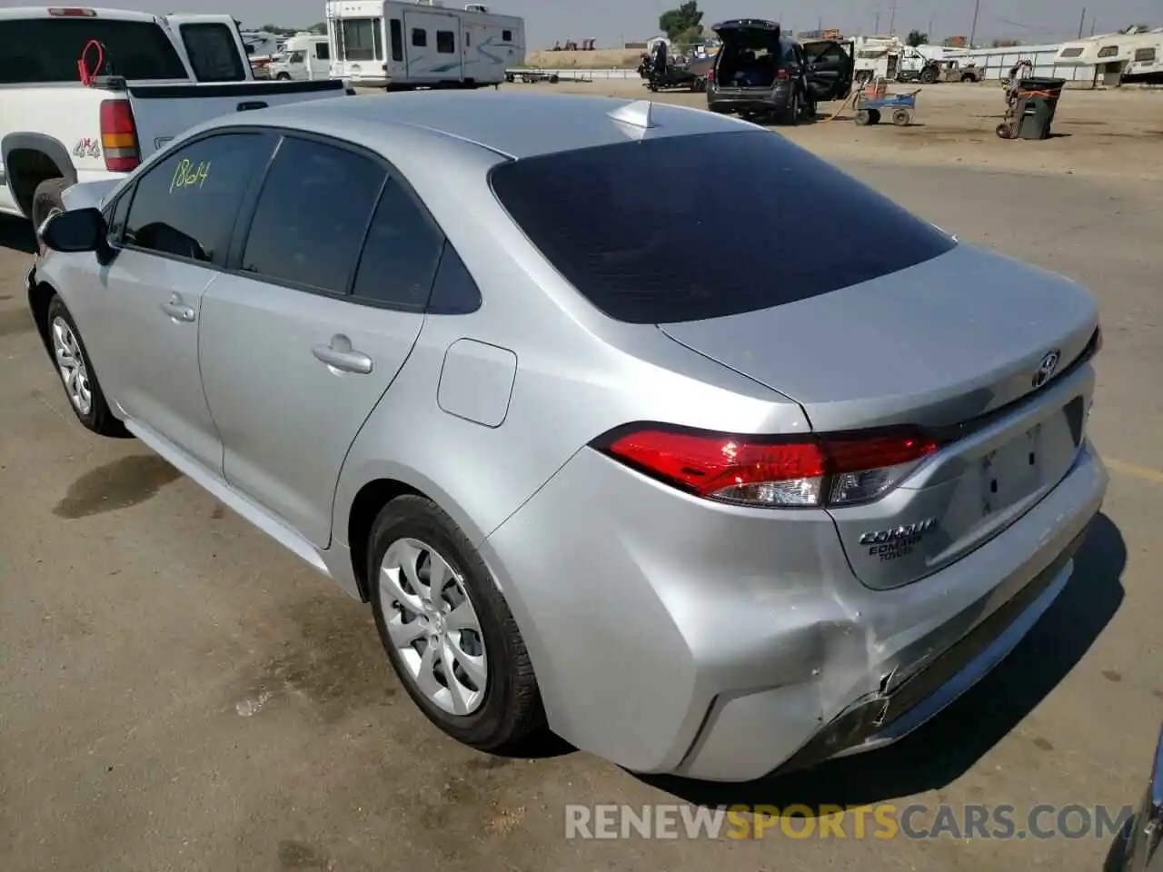 3 Photograph of a damaged car JTDEPMAE7MJ184825 TOYOTA COROLLA 2021