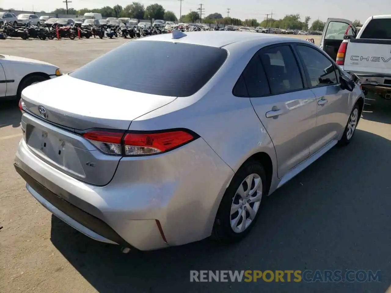 4 Photograph of a damaged car JTDEPMAE7MJ184825 TOYOTA COROLLA 2021