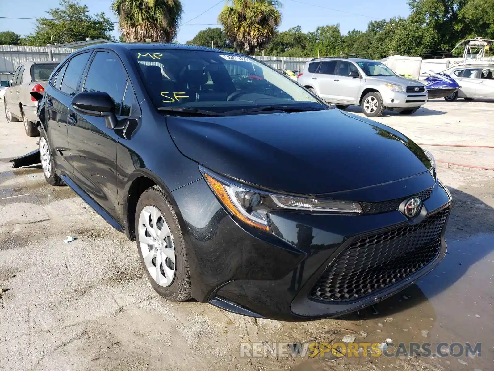 1 Photograph of a damaged car JTDEPMAE7MJ185151 TOYOTA COROLLA 2021