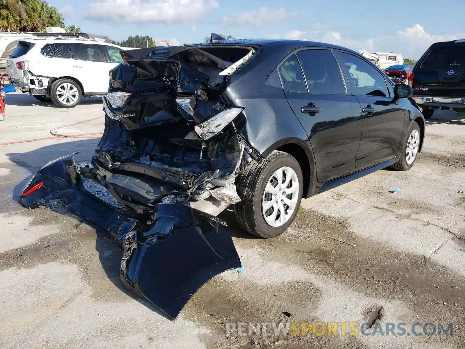 4 Photograph of a damaged car JTDEPMAE7MJ185151 TOYOTA COROLLA 2021