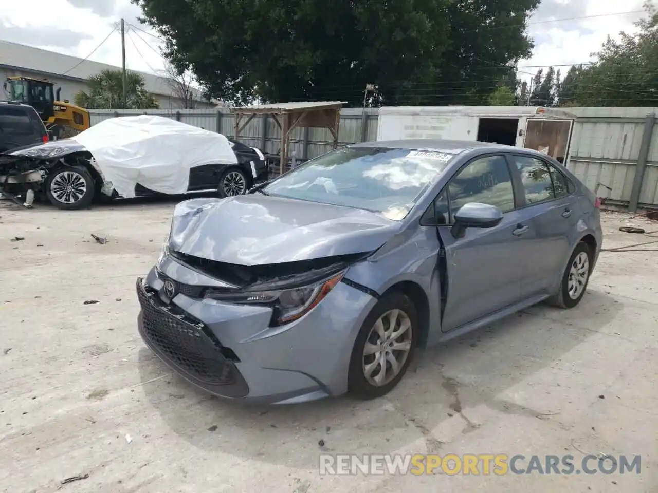 2 Photograph of a damaged car JTDEPMAE7MJ185487 TOYOTA COROLLA 2021