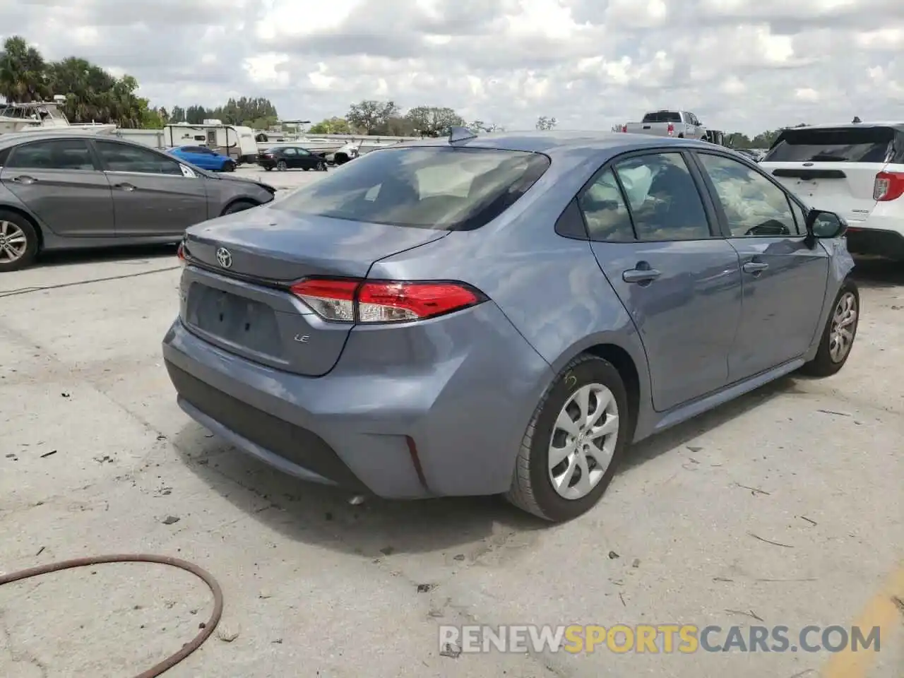 4 Photograph of a damaged car JTDEPMAE7MJ185487 TOYOTA COROLLA 2021