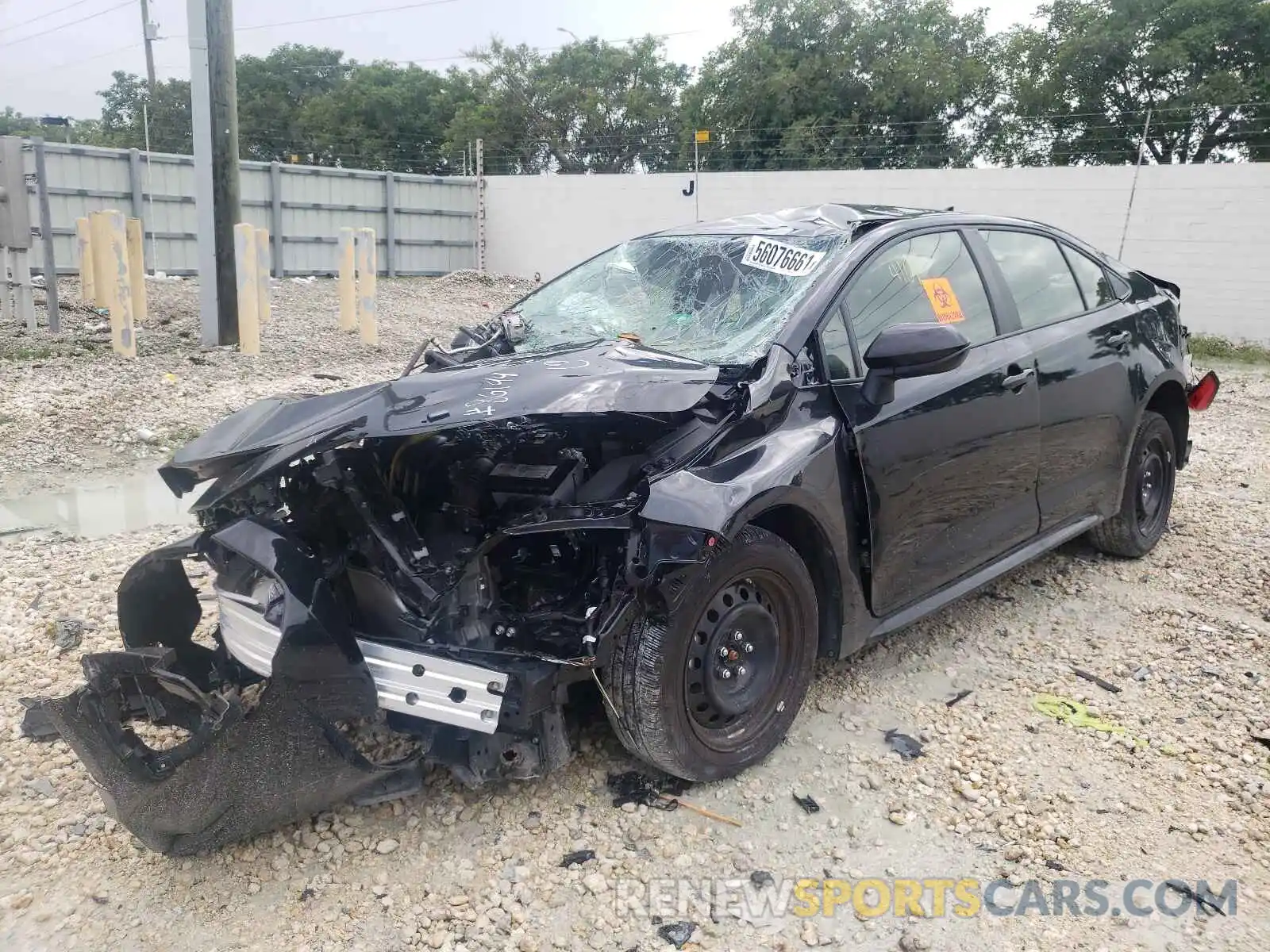 2 Photograph of a damaged car JTDEPMAE7MJ186199 TOYOTA COROLLA 2021