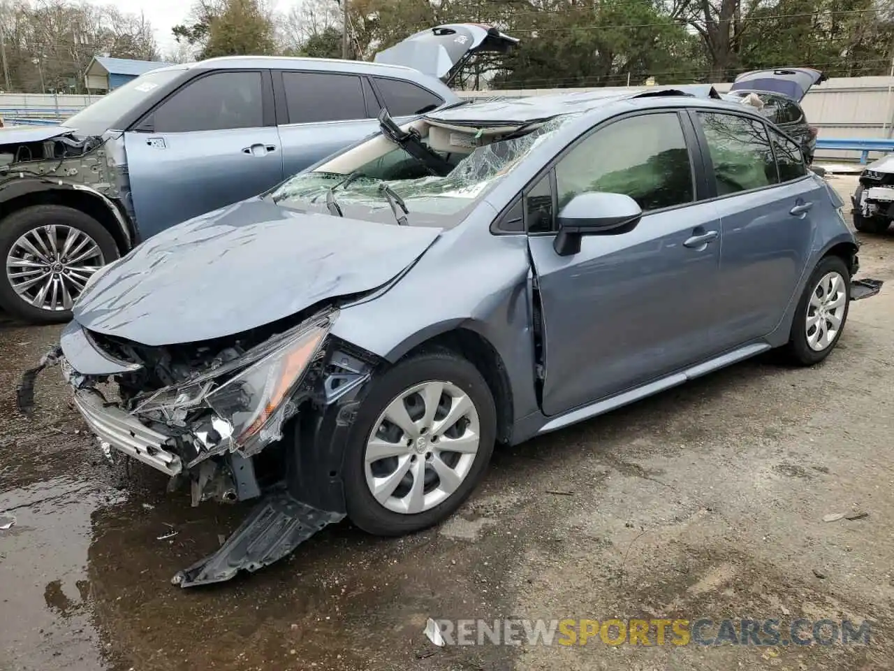 1 Photograph of a damaged car JTDEPMAE7MJ186428 TOYOTA COROLLA 2021