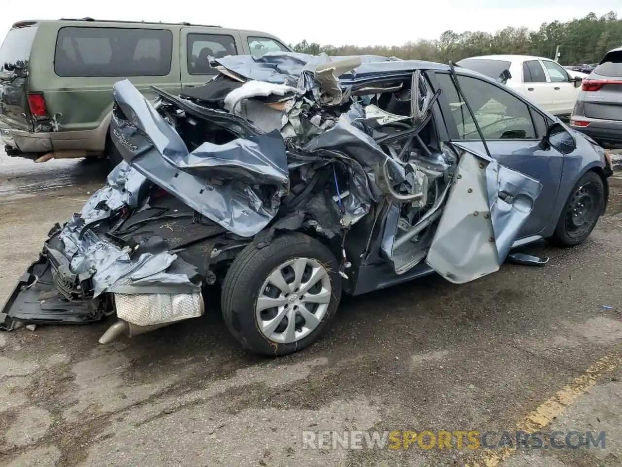 3 Photograph of a damaged car JTDEPMAE7MJ186428 TOYOTA COROLLA 2021