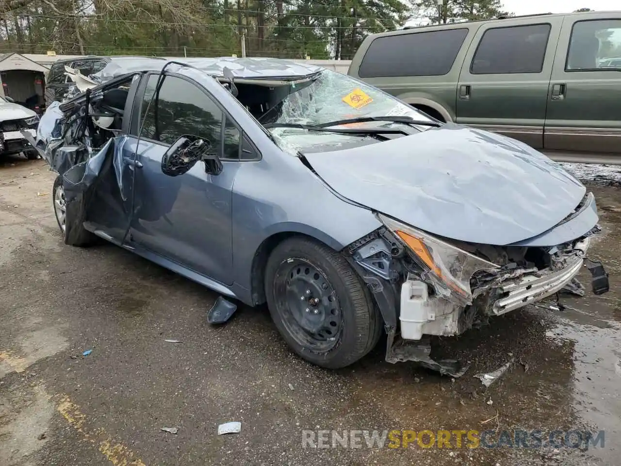 4 Photograph of a damaged car JTDEPMAE7MJ186428 TOYOTA COROLLA 2021