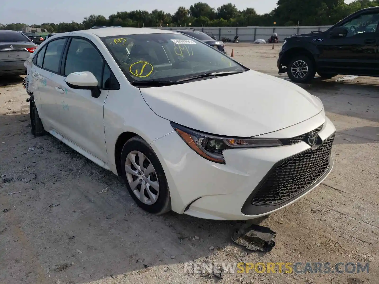 1 Photograph of a damaged car JTDEPMAE7MJ186977 TOYOTA COROLLA 2021