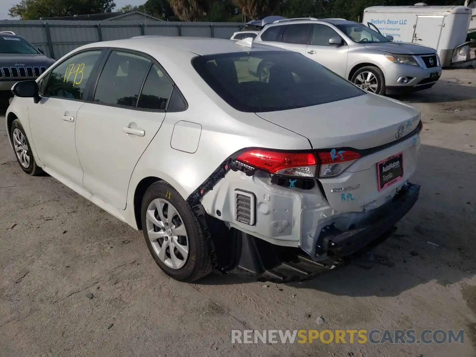 3 Photograph of a damaged car JTDEPMAE7MJ186977 TOYOTA COROLLA 2021