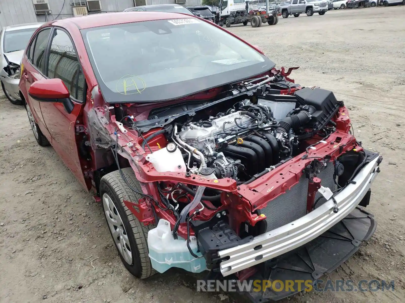 1 Photograph of a damaged car JTDEPMAE7MJ188275 TOYOTA COROLLA 2021