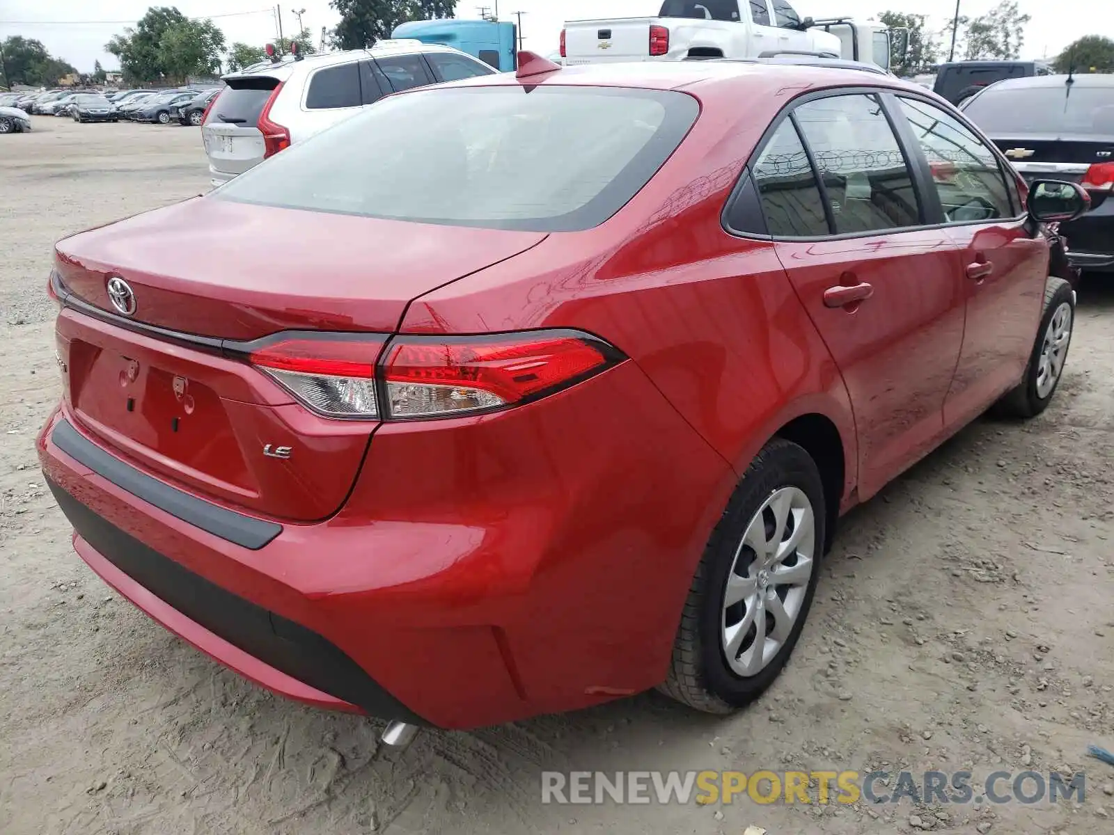 4 Photograph of a damaged car JTDEPMAE7MJ188275 TOYOTA COROLLA 2021