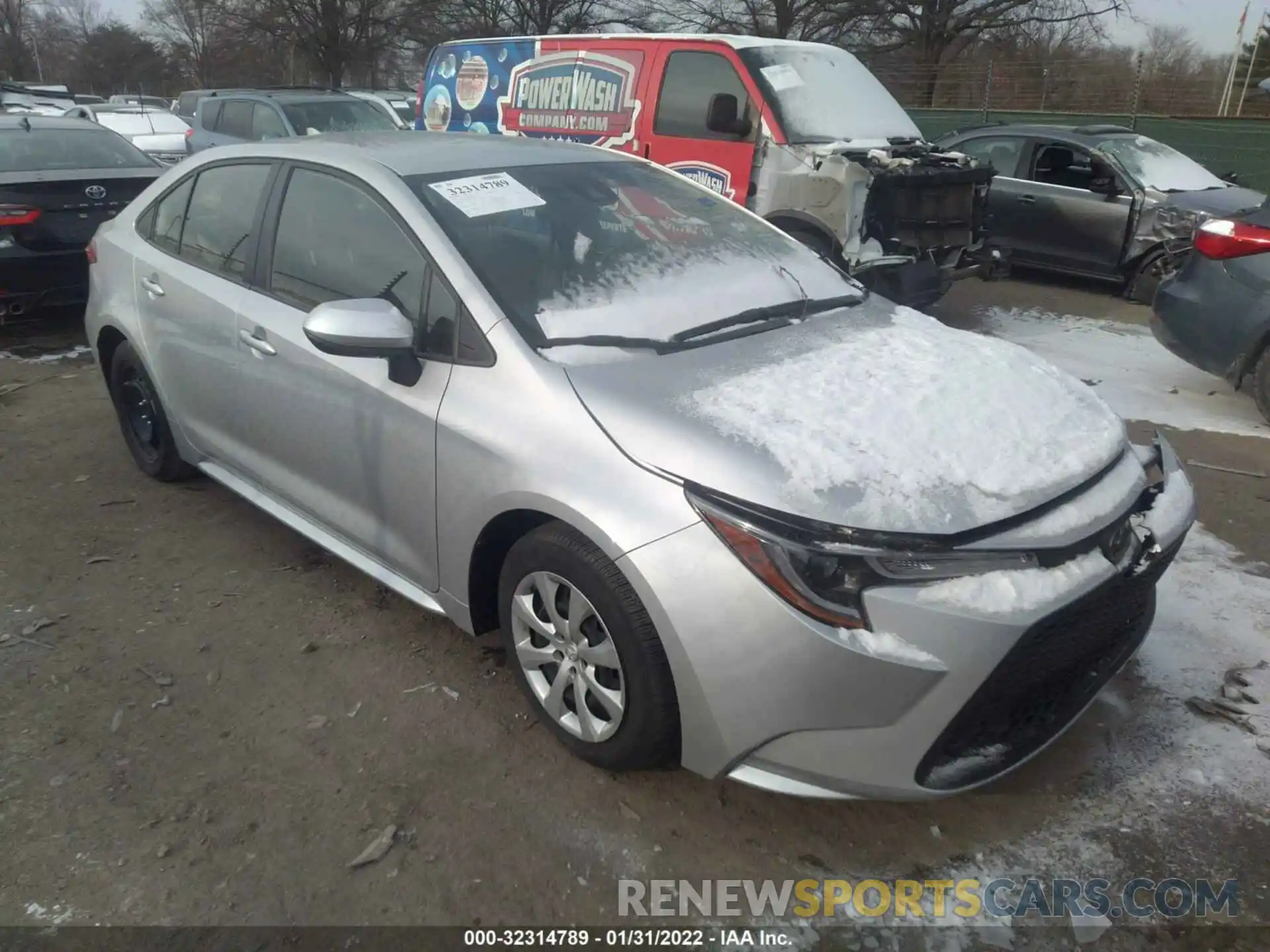 1 Photograph of a damaged car JTDEPMAE7MJ188504 TOYOTA COROLLA 2021