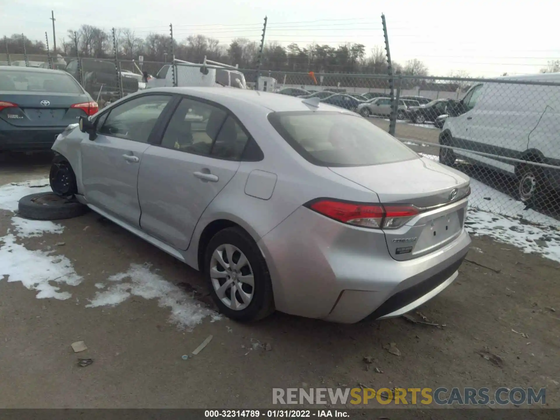 3 Photograph of a damaged car JTDEPMAE7MJ188504 TOYOTA COROLLA 2021