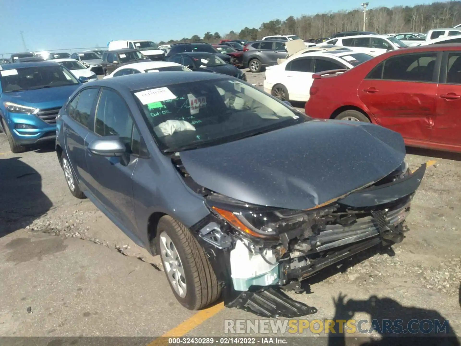 1 Photograph of a damaged car JTDEPMAE7MJ188745 TOYOTA COROLLA 2021