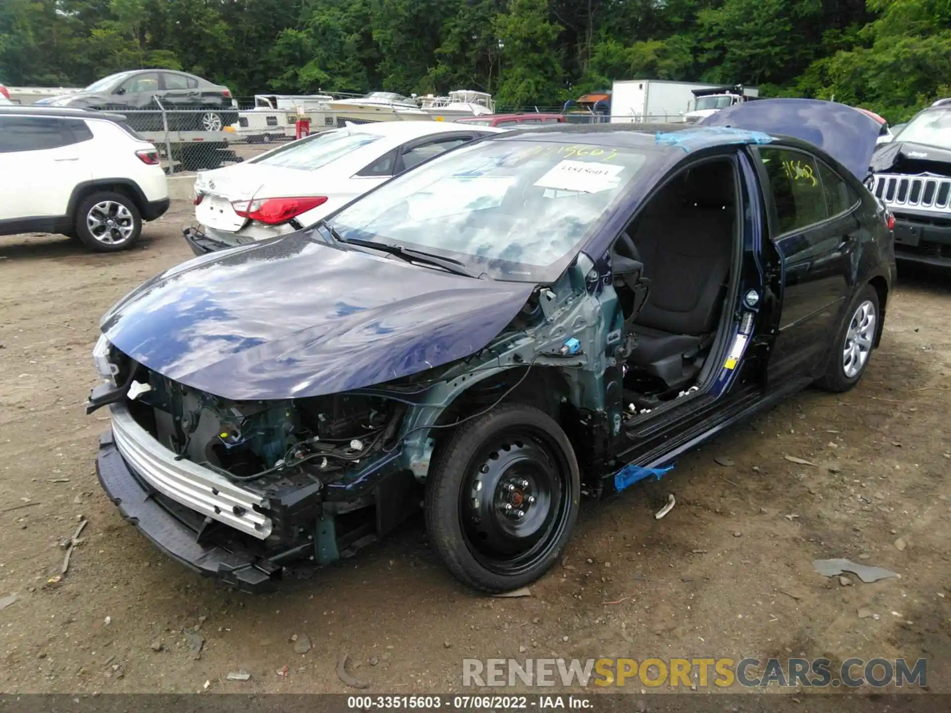 2 Photograph of a damaged car JTDEPMAE7MJ189202 TOYOTA COROLLA 2021