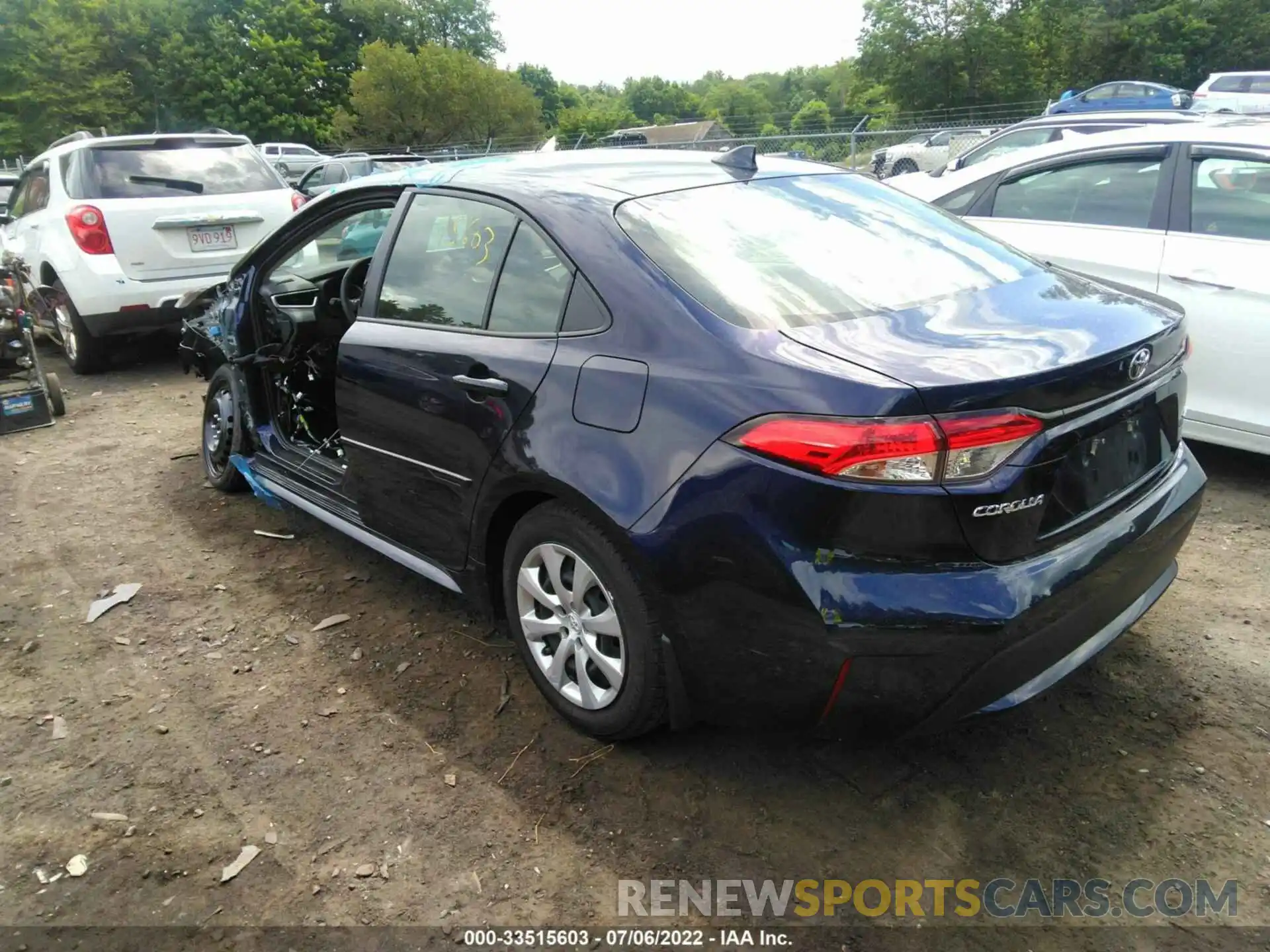 3 Photograph of a damaged car JTDEPMAE7MJ189202 TOYOTA COROLLA 2021